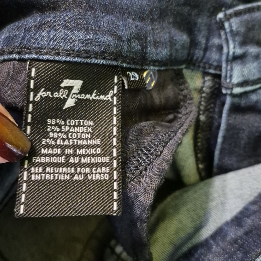 Seven For All Mankind Womens Skinny Jeans Sz.29".(#1585) Med Wash. - Picture 8 of 15